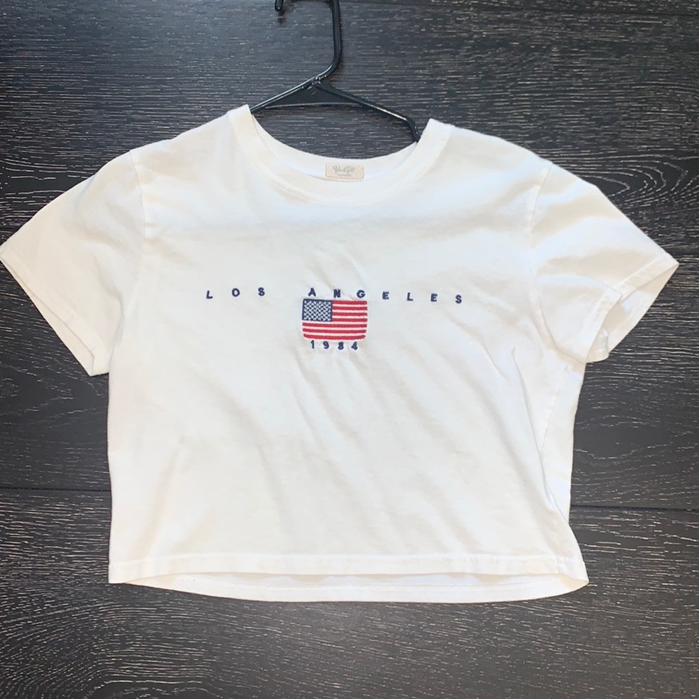 Los Angeles 1934 white cropped tee